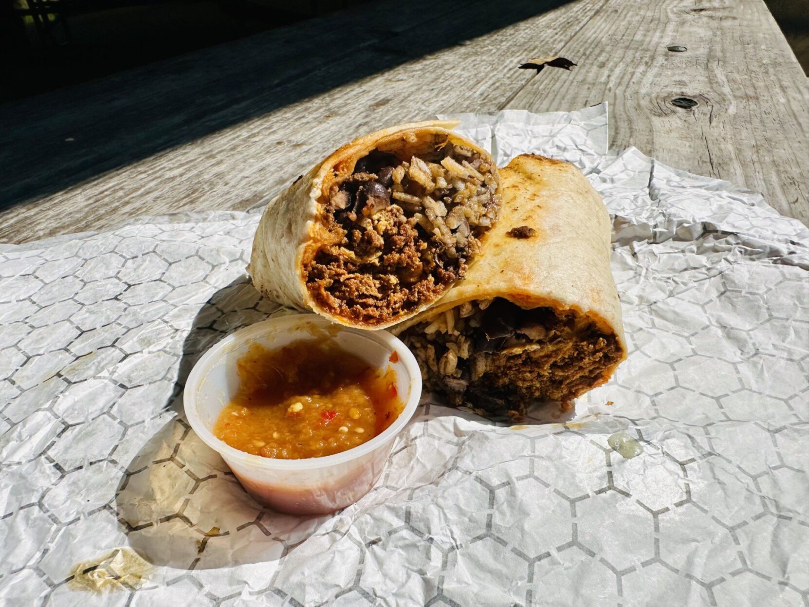 El Jarocho breakfast burrito